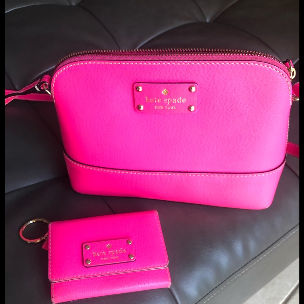Kate Spade Hanna crossbody purse and Darla Wallet